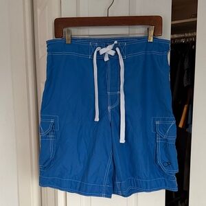 OP Blue Cargo Shorts for Men